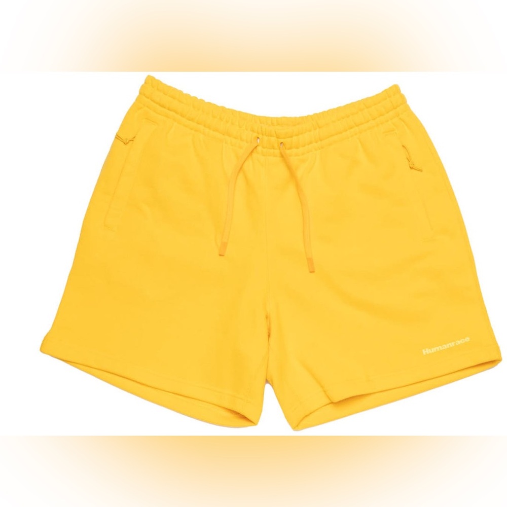 Adidas x Pharrell Humanrace Small Logo basic Shorts Yellow collab viral